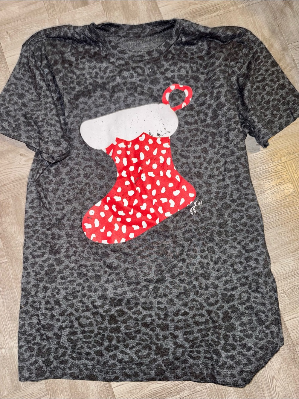 Women Christmas Stocking T Shirt